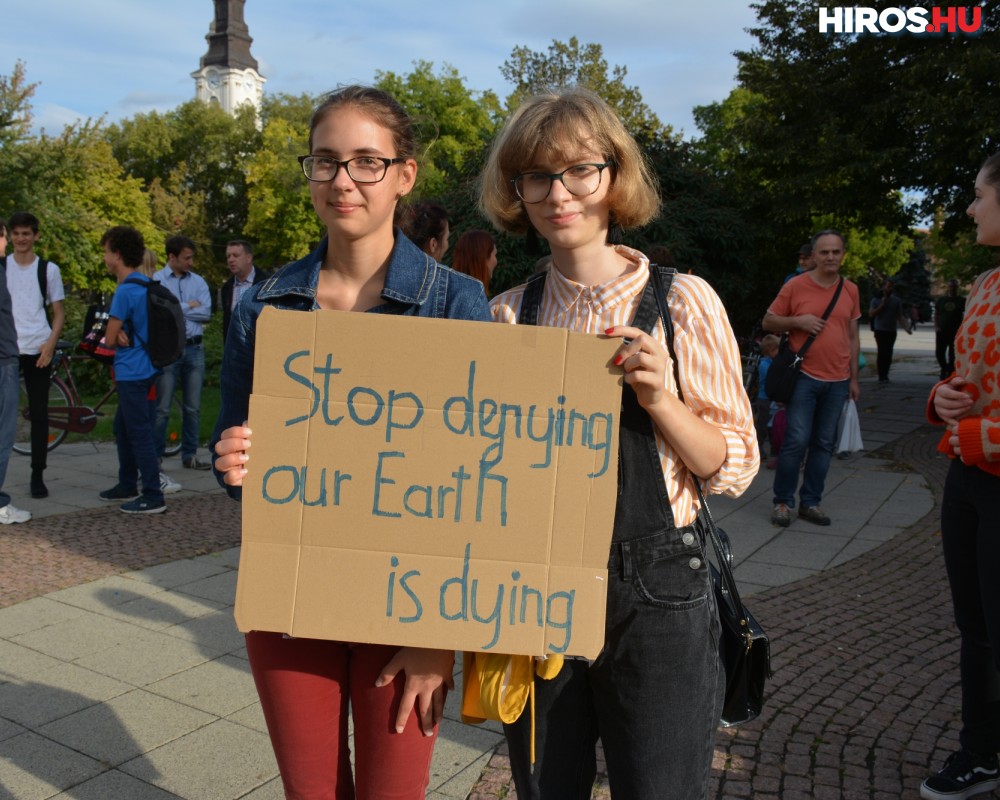 Kecskeméten is demonstráltak a III. Globális Klímasztrájkon