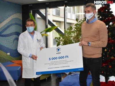 Ötmillió forinttal támogatja a KÉSZ Csoport a kecskeméti kórházat – VIDEÓVAL