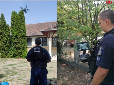 Drónnal ellenőriztek a rendőrök Szabadszálláson