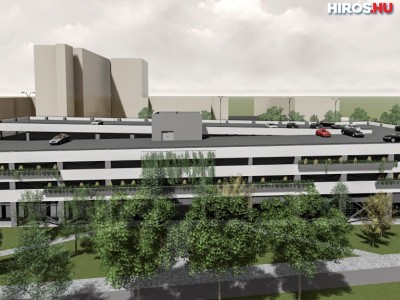 A VER-BAU beruházásában épül a háromszintes parkolóház a kórháznál