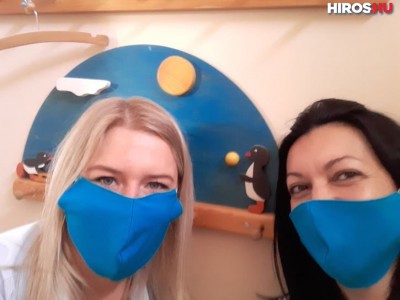 Kék maszkok a kecskeméti gyermekorvosi rendelőkben