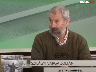Szilágyi Varga Zoltán grafikusművész a Múzsában