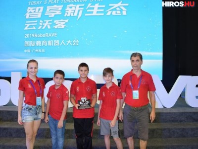 Kiválóan szerepeltek a kecskeméti diákok a kínai robotika versenyen