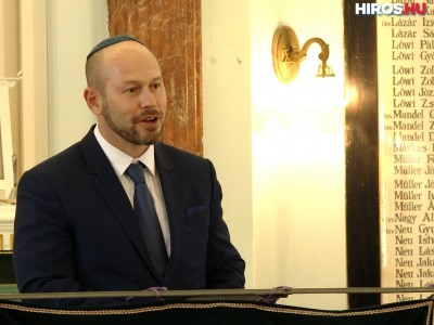 Róna Tamás főrabbi az újonnan alakult zsidó imaegylet elnöke 