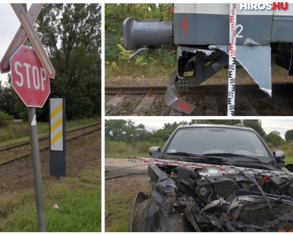 Vonattal ütközött egy gondatlan sofőr Kunfehértó közelében