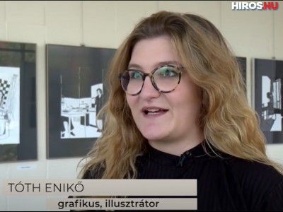Tóth Enikő grafikus mutatkozott be a KTV-ben (videóval)