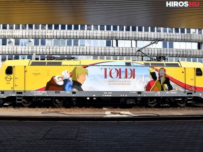Felmatricázott mozdony népszerűsíti a Toldi animációs filmet - Videóval
