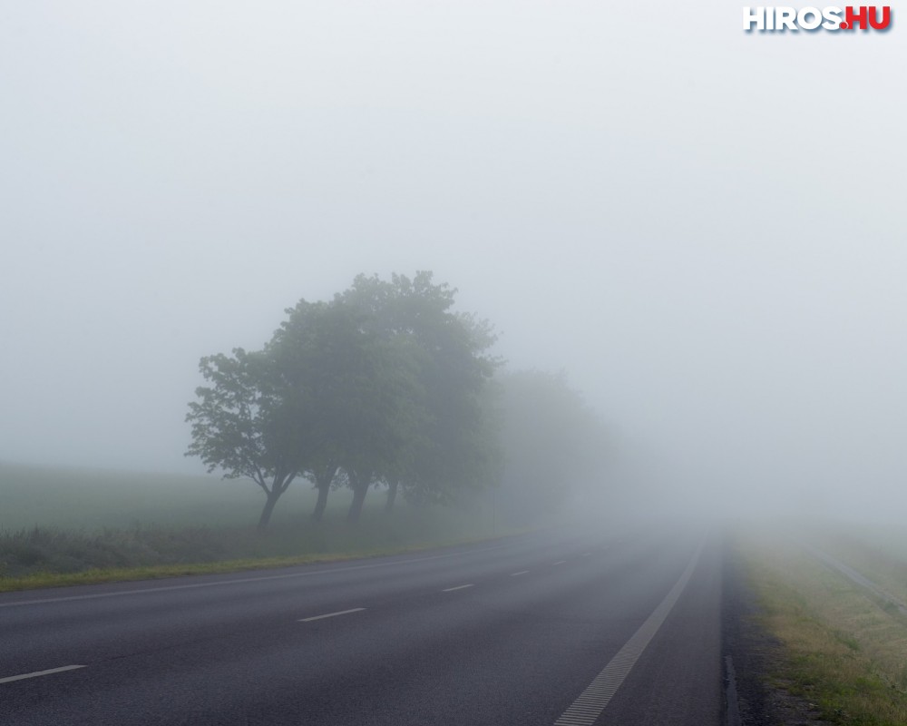 Sűrű köd Kecskemét térségében