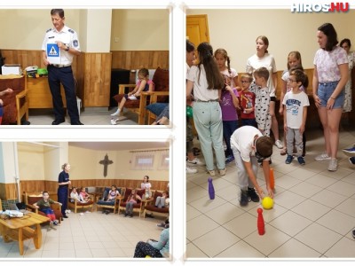 Bűn- és balesetmegelőzés a Szentcsalád Plébánia nyári táborában