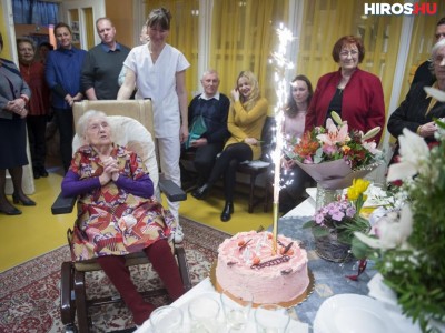 100. születésnapján köszöntötték Terike nénit