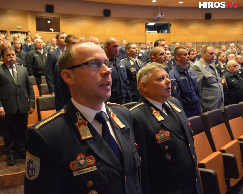 Ünnepi állománygyűlést tartottak a tűzoltók