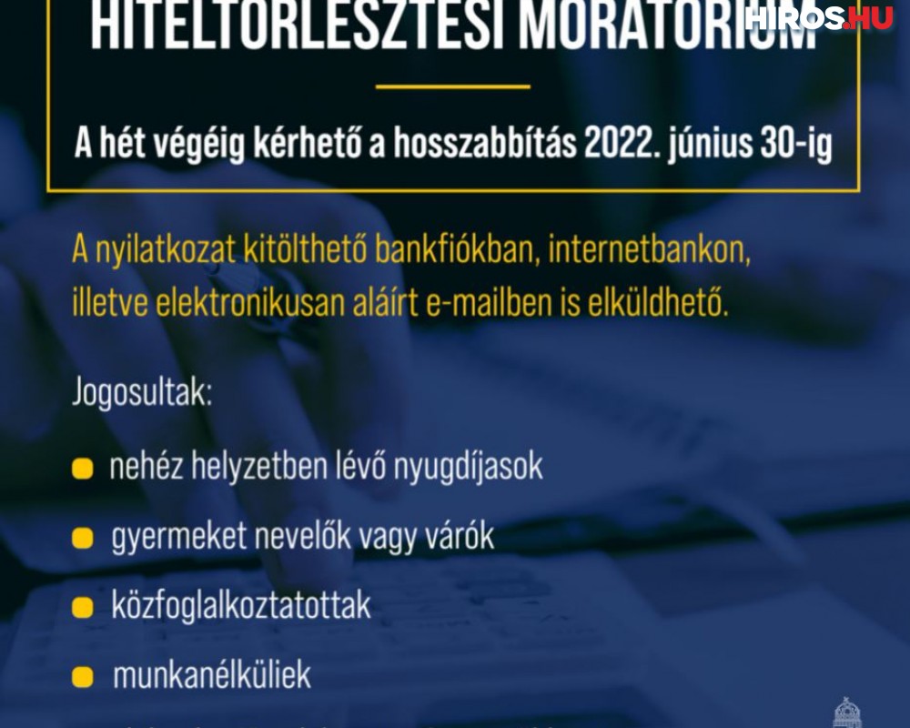 Hitelmoratórium: lejár a jelentkezési határidő