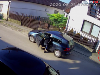 Videón a hidegvérű tolvaj - A sértett háta mögött rámolta ki annak autóját