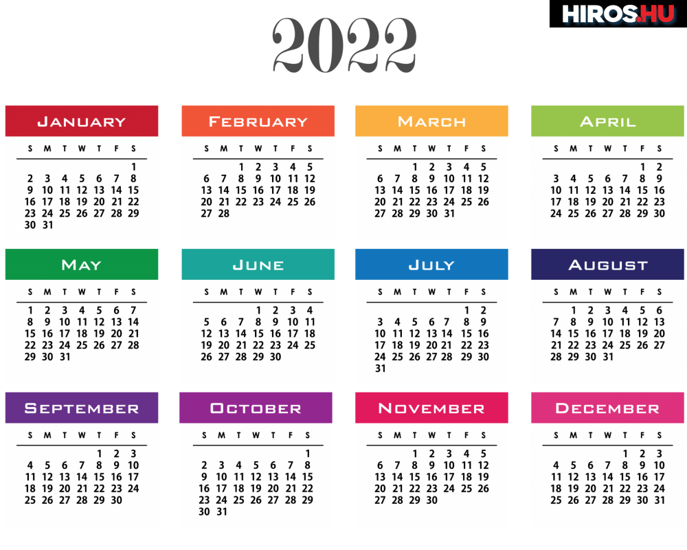 2022. évi munkaszüneti napok