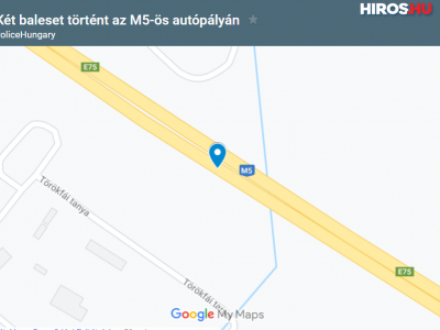 Két baleset is történt az M5-ösön 