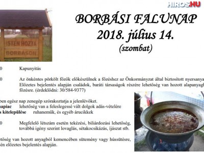 Falunap lesz Borbáson