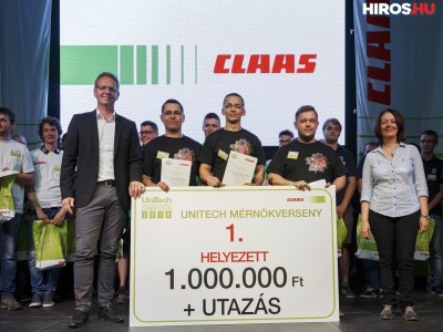 A Neumann János Egyetem mérnökhallgatói nyerték meg az idei Claas Unitech Mérnökversenyt