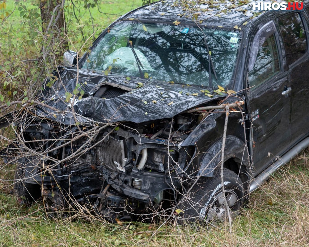  Súlyos baleset előzés közben: fát döntött ki egy autó Bócsánál