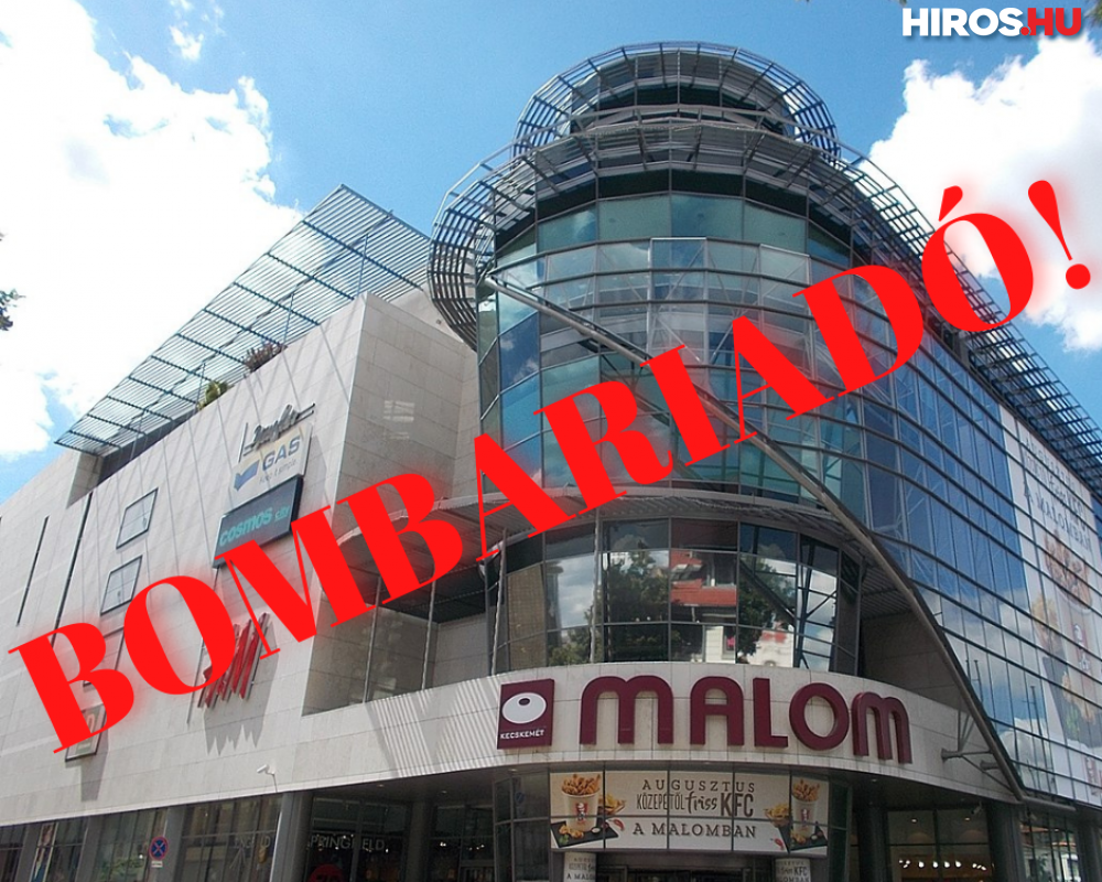 Bombariadó miatt lezárták a Malom Központot