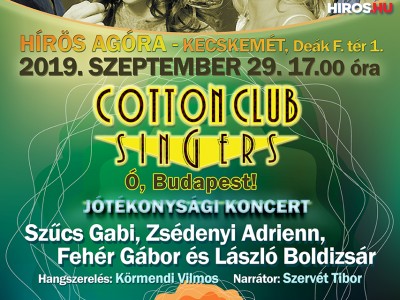 Eredeti felállásában jön Kecskemétre a Cotton Club Singers