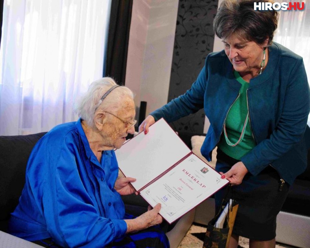 100. születésnapját ünnepelte Borsos Ferencné Hetényegyházán