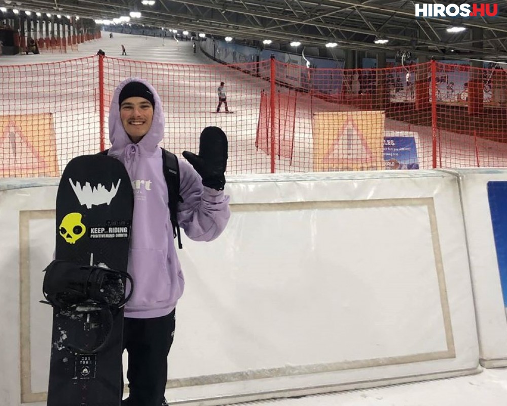 Fricz Botond első magyar snowboardosként nyert Ek-futamot