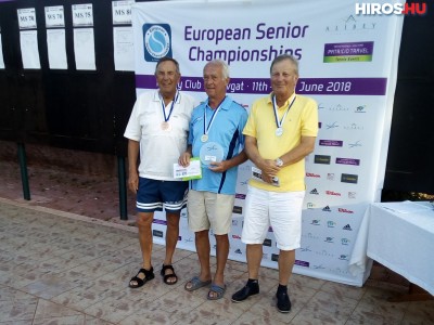 Bakonyi Levente aranyérmes a veterán teniszezők Európa Bajnokságán