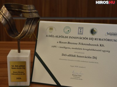Innovációs Díjat nyert a Knorr-Bremse Fékrendszerek Kft.