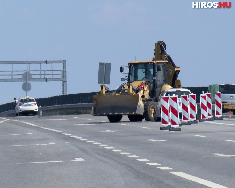 Javítási munkálatok a M44-es Körös-hídon
