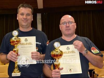 Ezüstérmes a Bács-Kiskun Megyei Katasztrófavédelmi Igazgatóság csapata az országos tűzvizsgáló versenyen 