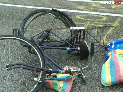 Súlyosan megsérült az elgázolt biciklis