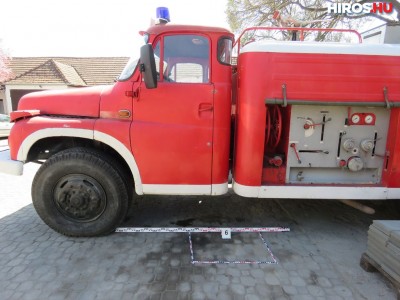 A tűzoltóautóból is ellopták az akkumulátorokat