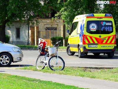 Kerékpárost ütött el egy személyautó Csongrádon