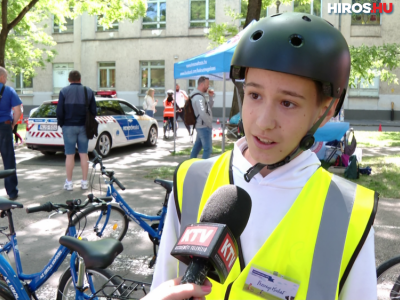 Izgalmas feladatok a Kerékpáros Iskola Kupán (videóval)