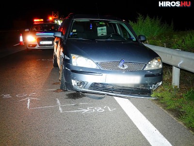 Üresen, kivilágítatlanul hagyták a balesetet szenvedő autót az M5-ösön