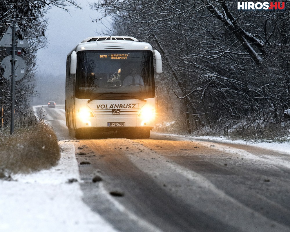 Zajlik a téli felkészülés a Volánbusznál