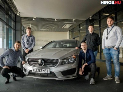 Mérnökhallgatókat díjaztak a Mercedes-Benz gyárban