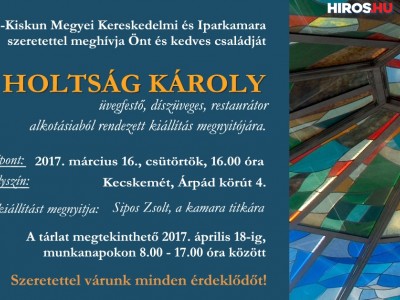 Holtság Károly kiállítása az Iparkamarában