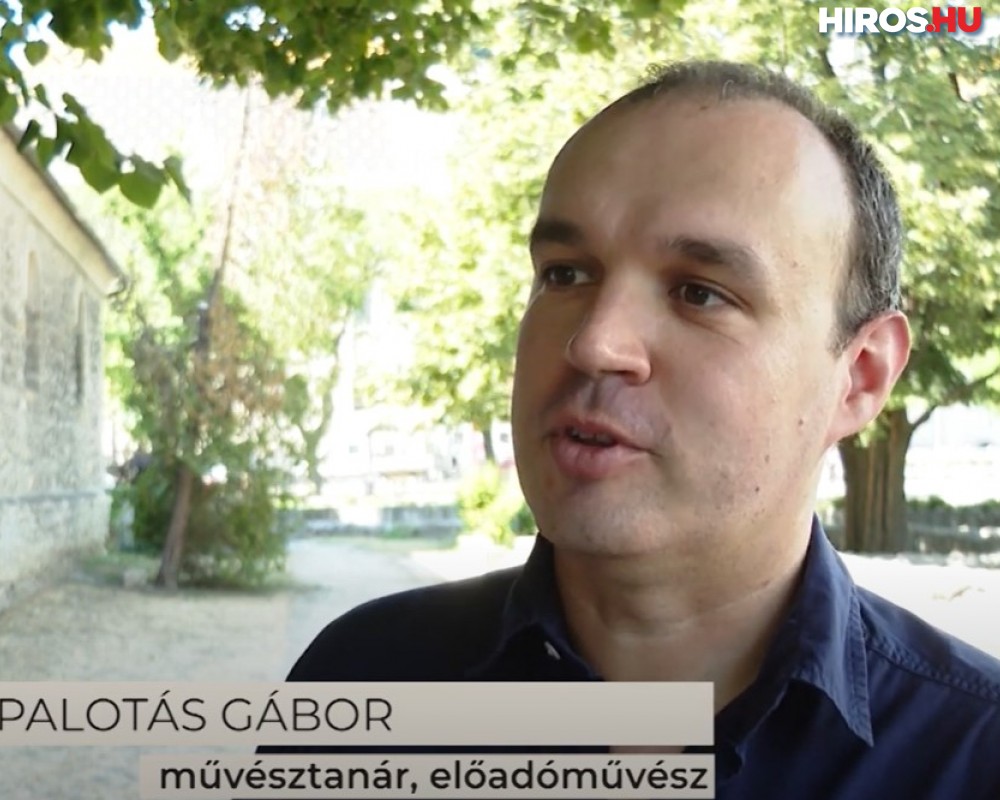 Palotás Gábor művésztanár a Múzsában (videóval)