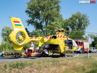 Súlyos baleset Kiskőrös határában: mentőhelikopter szállította el a sérültet