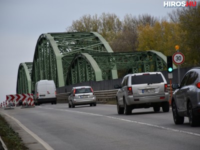 Korlátozottan haladhat a forgalom a tiszaugi Tisza-hídon