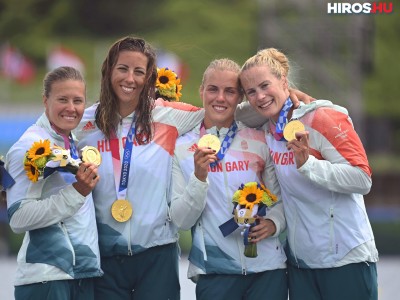 Női kajak négyesünk olimpiai bajnok lett