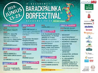 Szombat délután rajtol a IV. Kecskeméti Barackpálinka és Borfesztivál