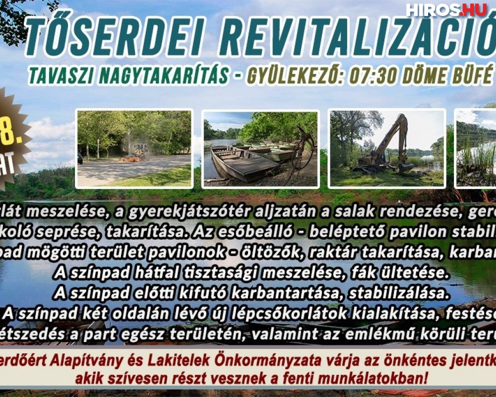 Tőserdei revitalizáció - Legyen még szebb, legyen még jobb!