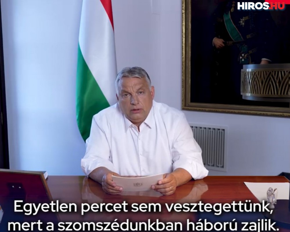 Orbán Viktor: ma éjféltől háborús veszélyhelyzetet hirdet a kormány