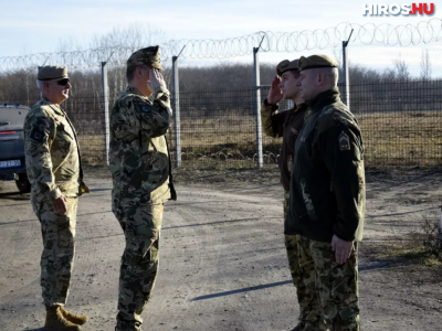 A határon szolgálatot teljesítő katonákat látogatta meg a Magyar Honvédség parancsnoka