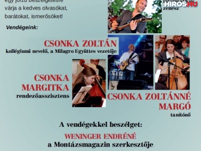 Csonka Zoltán családja és a zene a Montázs esten