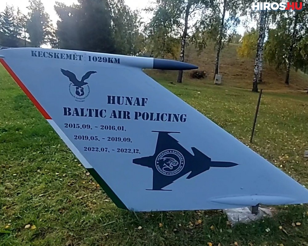 Elkészült a a magyar kontingens emlékműve a Siauliai légibázison