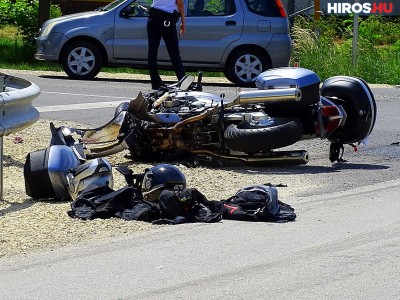 Motoros baleset Tiszakécskénél